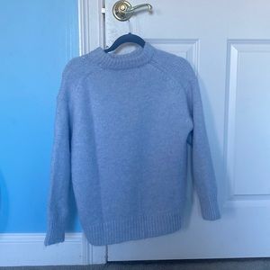 Baby blue women’s wool Zara sweater!
